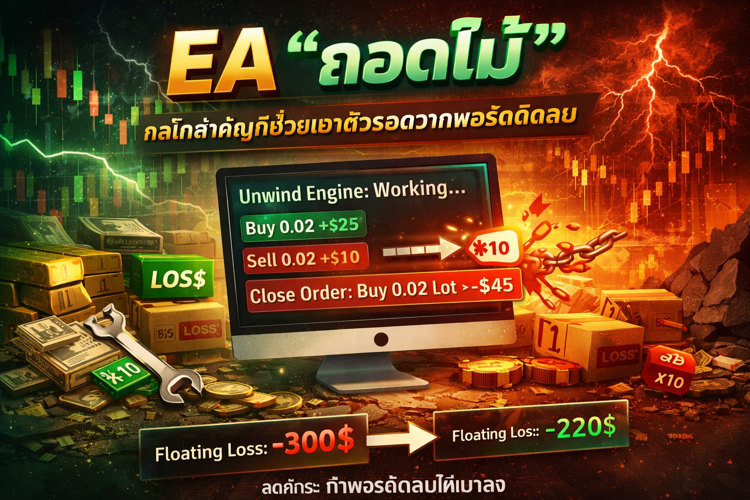 EA “ถอดไม้” คืออะไร? กลไกสำคัญที่ช่วยเอาตัวรอดจากพอร์ตติดลบ